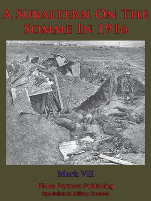 cover image of A Subaltern On the Somme In 1916